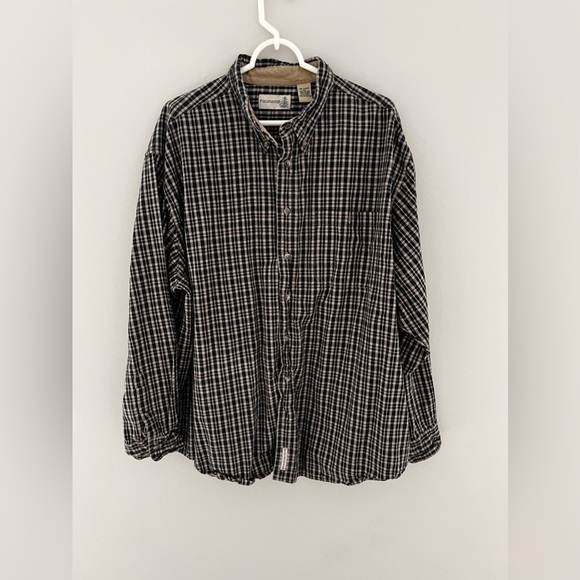 Field Master Long Sleeve Flannel Shirt Mens Buttons Down Size 2XL - Picture 2 of 5
